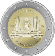 Moneta, skirta Mažajai Lietuvai (iš serijos „Lietuvos etnografiniai regionai“) (ritinėlis)